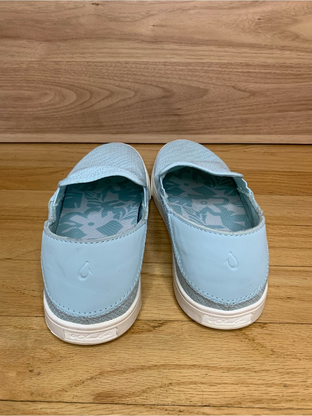 OluKai Pehuea Light Blue Women's Slip-On Shoes - Size 7 - Picture 4 of 7